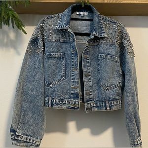 Spike Studded Denim Jacket